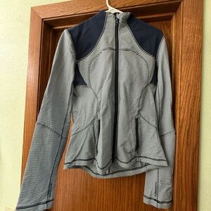 lululemon athletica Black and White Bomber Jacket